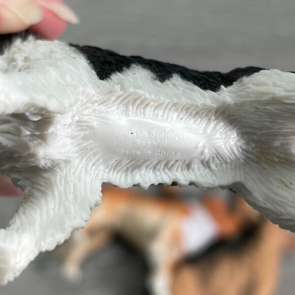 Vintage Dog Toy Figure German Shepherd Springer Spaniel Yellow Lab Saint Bernard - Picture 8 of 10